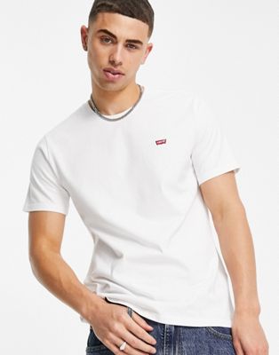 T-shirts unis Levi's - Original - T-shirt à petit logo chauve-souris - Blanc