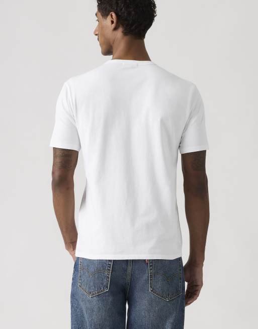 Levi's - Original - T-shirt in wit, 2 van 4
