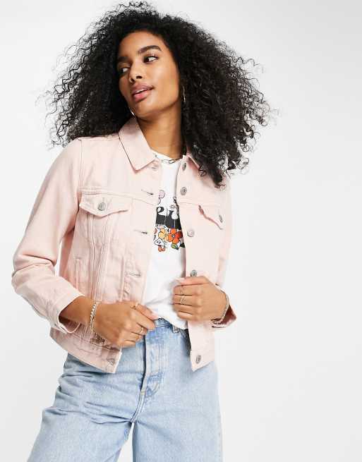 Pink levi store denim jacket