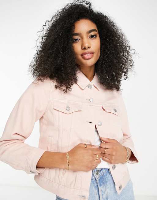 Levi s original trucker jacket in pink