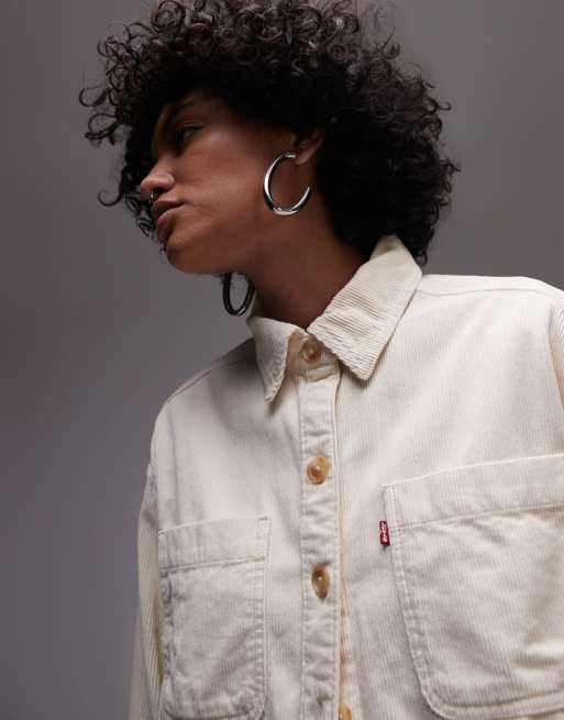Levi's Orion cord overshirt in beige