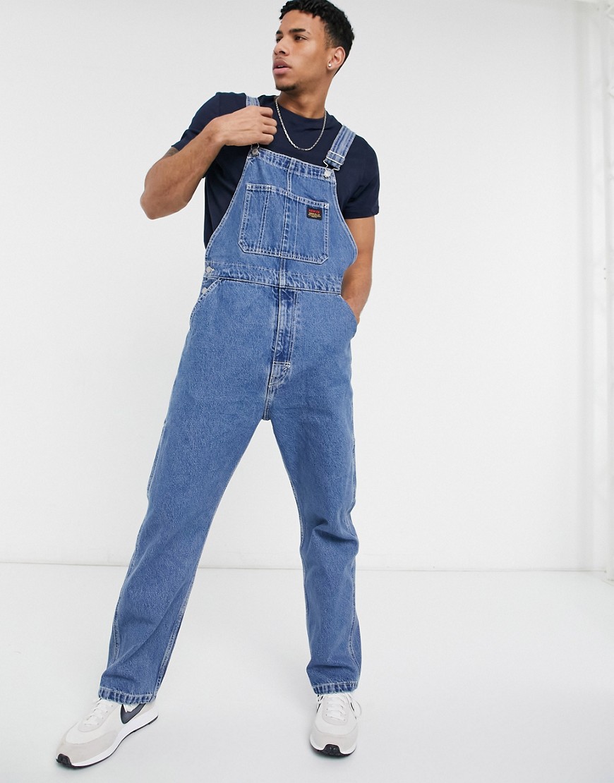 Levi's - Overall tuinbroek jeans in medium stonewash-Blauw