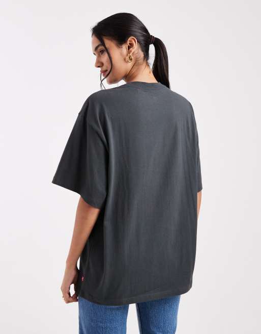 Levi's oversized graphic print t-shirt in black, 2 of 4