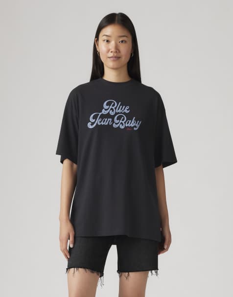 Levi's oversized graphic tee in black - view 1