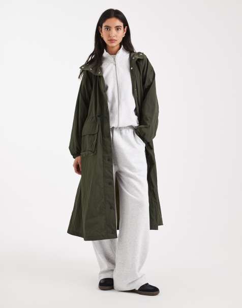 Levi's oversized lightweight parka in khaki