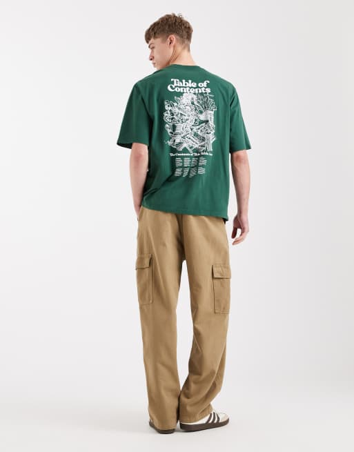 Levi's - Oversized T-shirt met grafische print op de achterkant in groen, 2 van 5