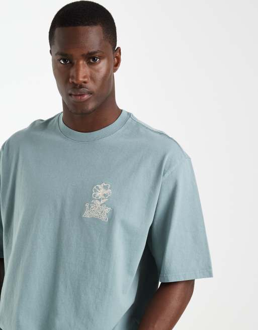Levi's oversized T-shirt met graphic op de achterkant in gewassen blauw, 2 van 5