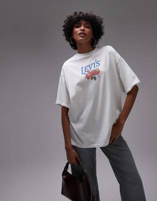 Levi's Oversized T-shirt With Fruit Graphic In White