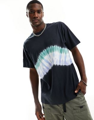 Levi's oversized t-shirt with tie dye print in black
