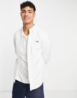 Levi's oxford shirt with small logo in white - ASOS Price Checker