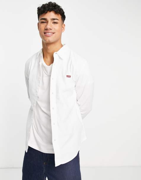 Levi's oxford shirt with small logo in white - view 1