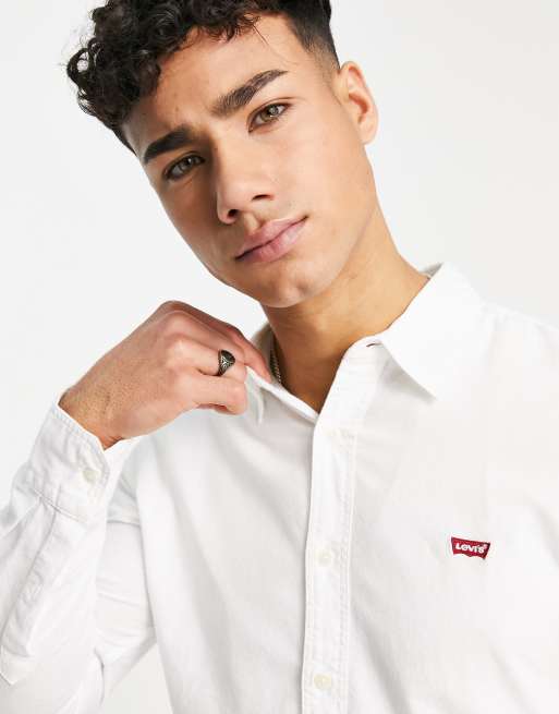 Levi's oxford shirt with small logo in white