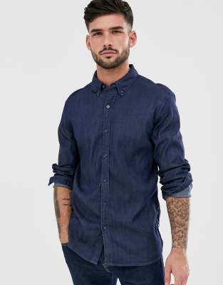 levi denim long sleeve shirt