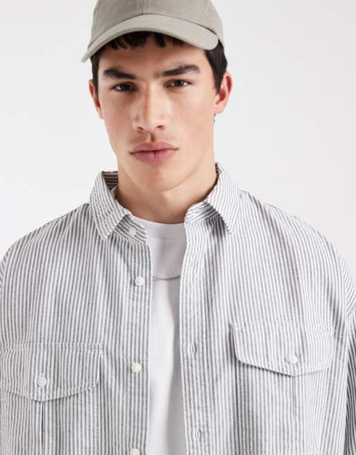Levi's – Pacifica – Luźna koszula z krótkimi rękawami w czarne paski, 3 z 5