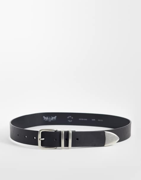 Levi's - pack de 3 cinturones de cuero negros Freya - view 1