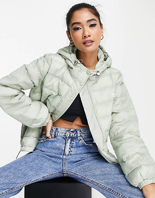 Levi's packable padded jacket in green