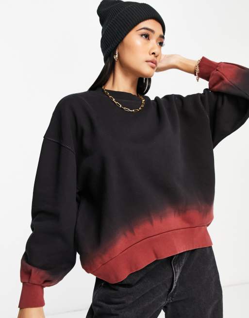 Dip dye outlet sweatshirt