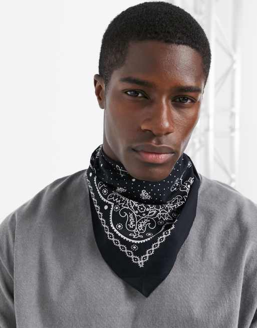 ASOS Bandana in Black for Men