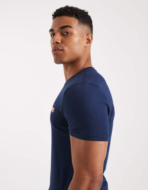 Levi's - Pakke med 2 T-shirts med logofane i marineblå og hvid, 4 af 5