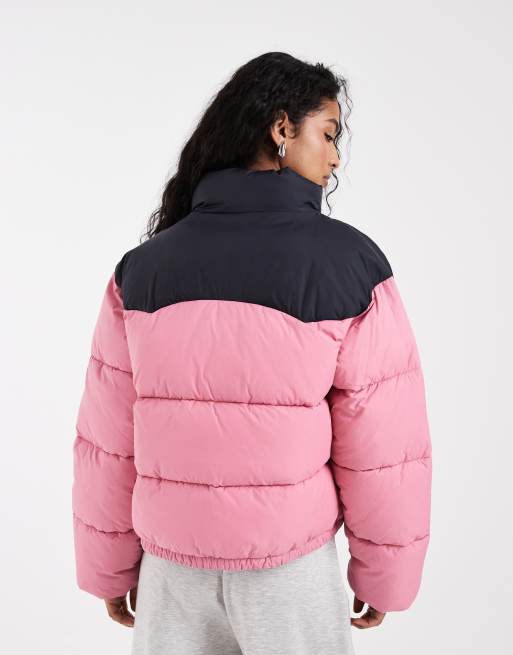 Levi's palmer  cropped puffer jacket in pink , 4 of 4