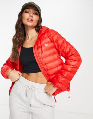 Levi's pandora packable puffer jacket in red