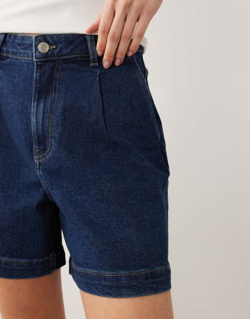 Levi's - Pantaloncini di jeans larghi a vita alta blu medio, 3 di 5