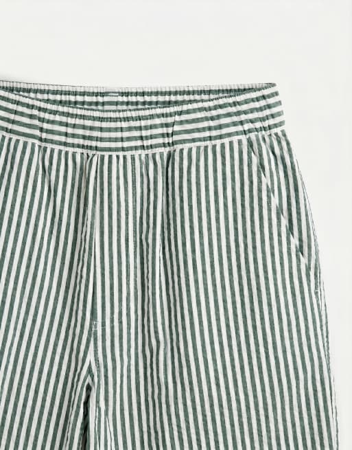 Levi's - Pantaloncini stile boxer a righe verdi in coordinato, 8 di 9