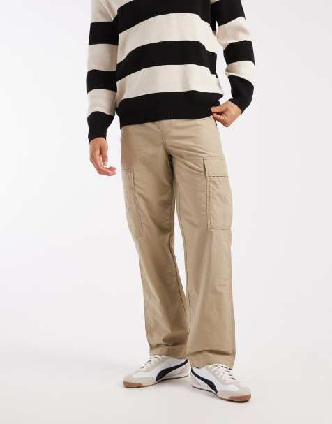 Levi's - pantalones cargo rectos en beige - view 1
