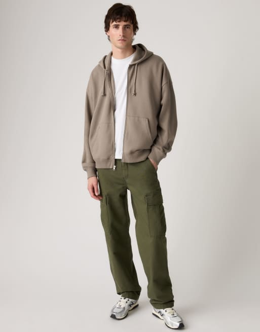 Levi's - pantalones cargo rectos en caqui, 3 de 4