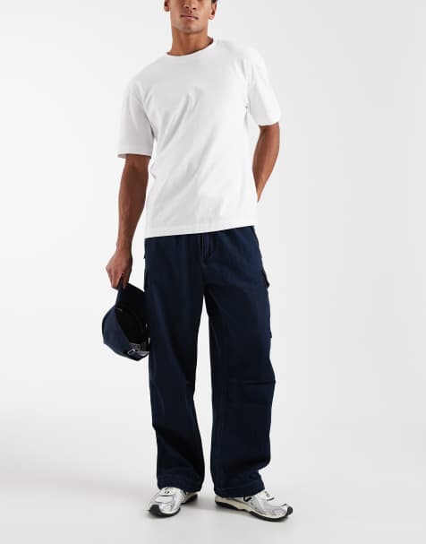 Levi's - Pantaloni cargo ampi color indaco - view 1