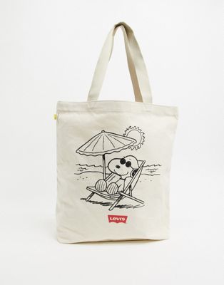 levis snoopy tote