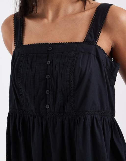 Levi's peplum mini dress in black, 4 of 4