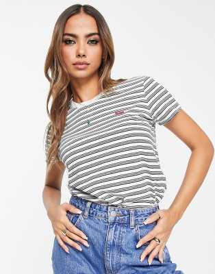 Levi's – Perfect – Koszulka w ciemnoniebieskie paski