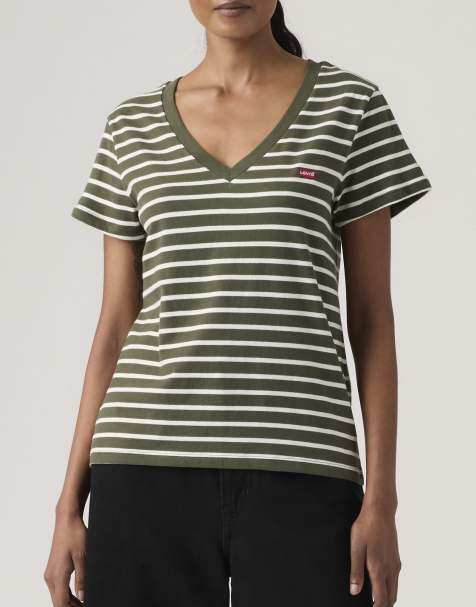 Levi's - Perfect - T-shirt à col V - Vert - view 1