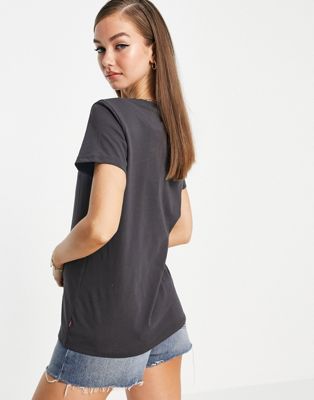 Femme Levi's - Perfect - T-shirt à logo batwing - Noir