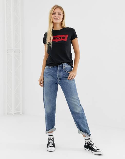 Levi's – Perfect – T-shirt med Batwing-logga, 4 av 4