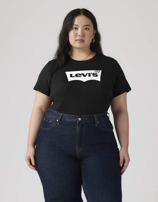 Levi's Perfect tee (taglia comoda) nero