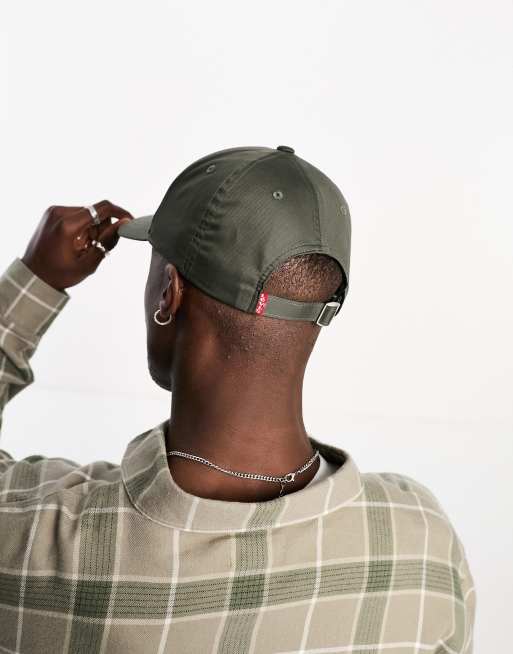 Levi's - Pet in olijfgroen met vleermuislogo, 2 van 4