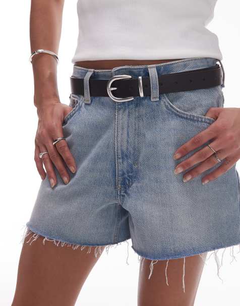 Levi's Phoebe leather western belt in black - view 1