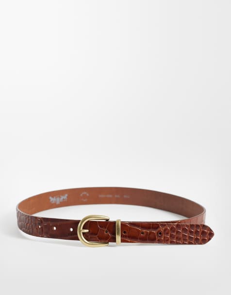 Levi's Phoebe Western-Gürtel aus Leder in Braun - view 1
