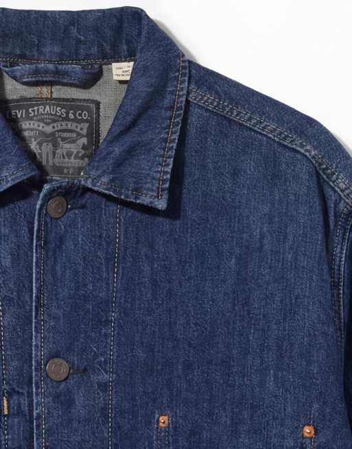 Levi's - Pier 99 - Denim jack in donkerblauw, 8 van 12