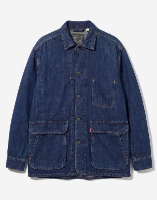 Levi's – Pier 99 – Jeansjacke in Dunkelblau, 6 von 12