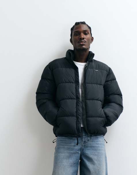 Levi's pikowana kurtka puffer w czerni - BLACK - view 1