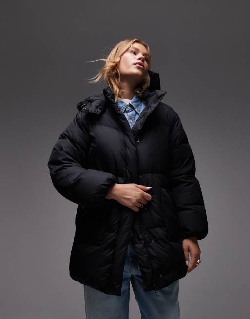 Levi's - Piumino nero stile western taglio medio