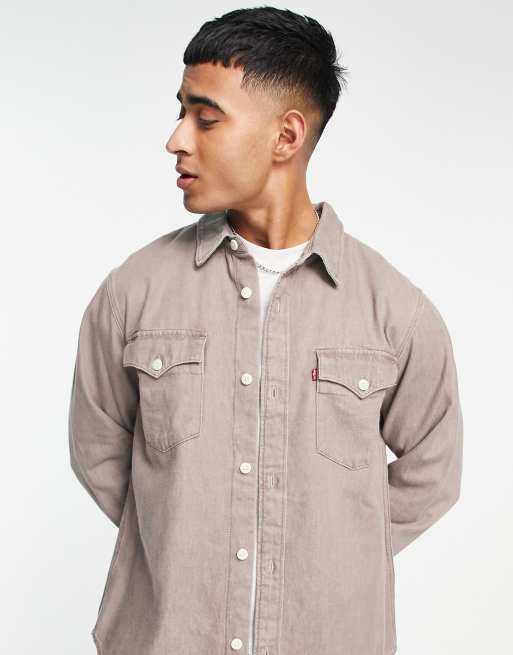 Levi's grey denim clearance shirt