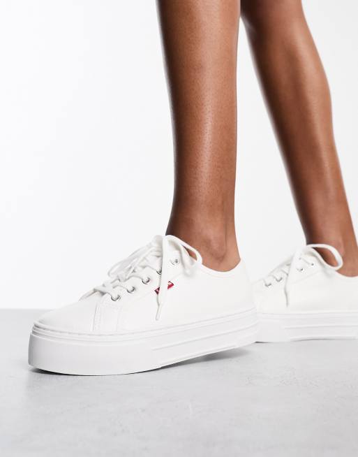 Levi's flatform clearance lace up trainer