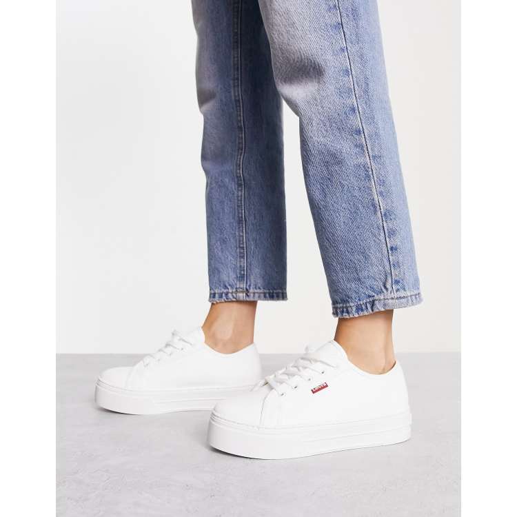 Levi on sale platform trainers