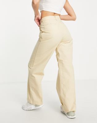 pleated high loose pants