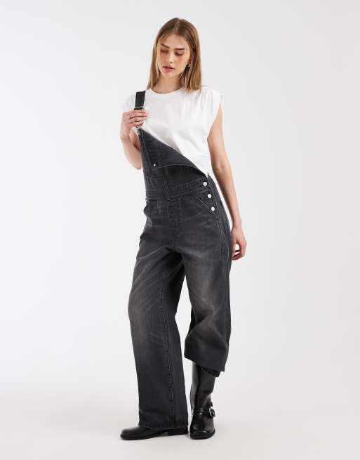 Levi's pleated muscle tank top in white, 3 of 4