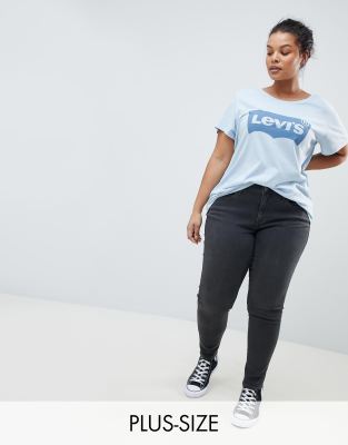 black plus size levi's